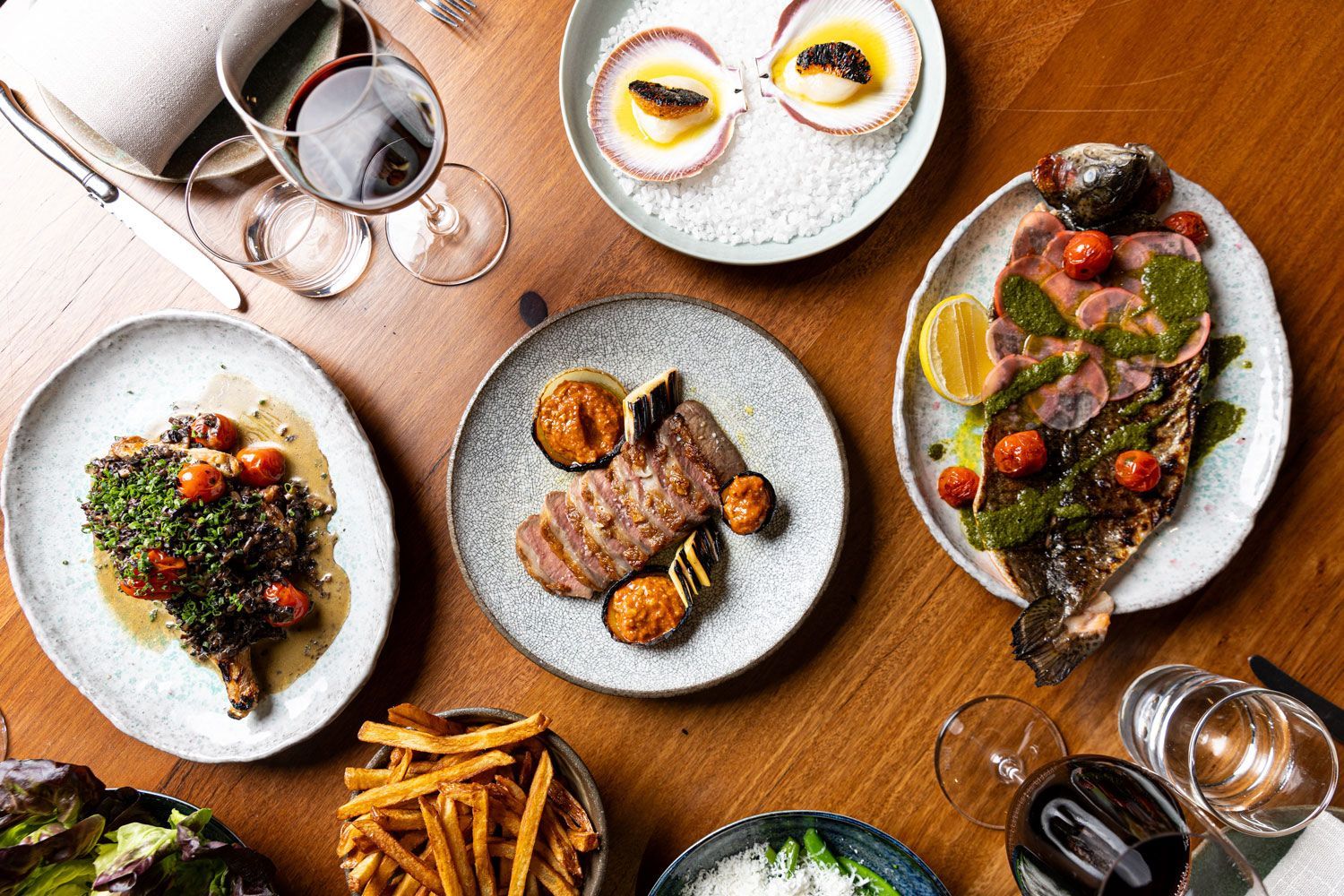 A beautiful plate of food at Pialligo Estate.